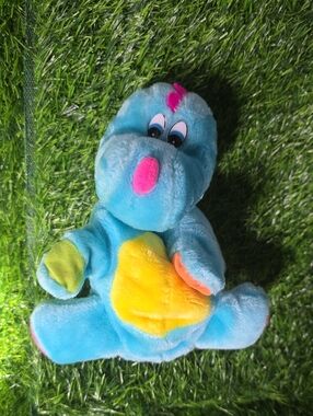 Vintage Dinomites Popples Dinosaur 80s DinoEgg 8"